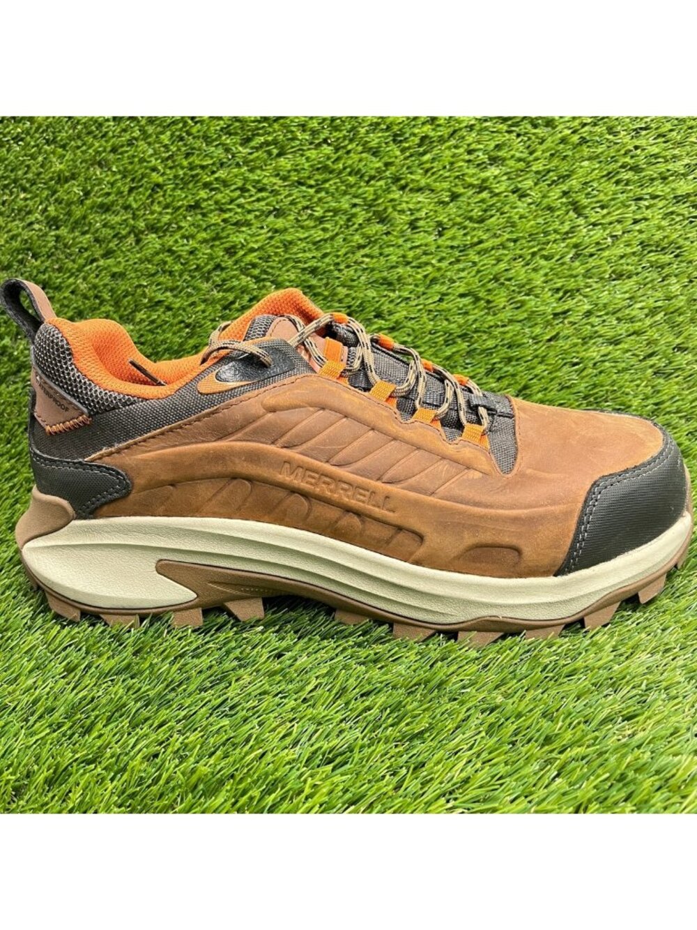 Merrell Moab Speed 2 LX Low Mens Size 11 Brown Black Carbon Fiber Toe Work Shoes